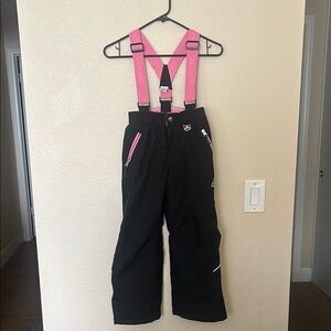 Gerry Weber Kids Black Overalls with Pink Straps